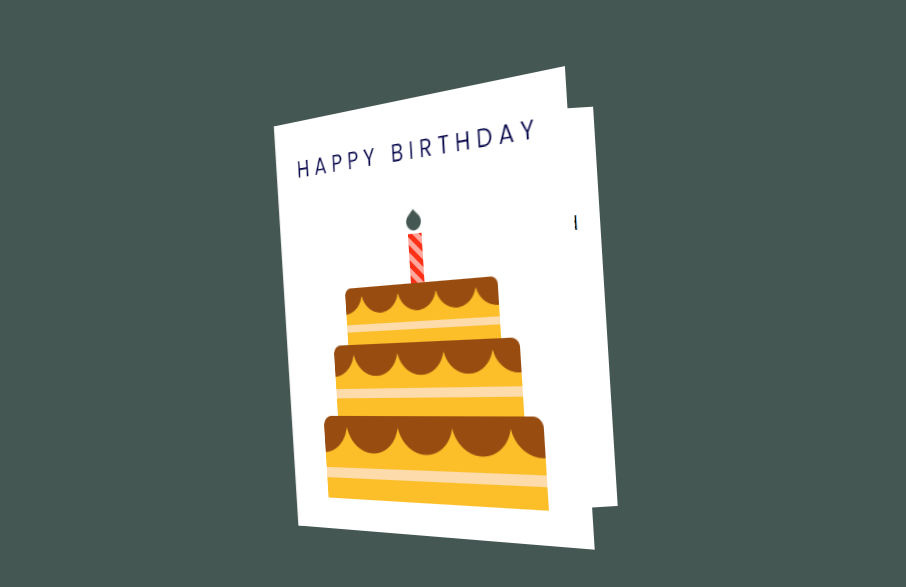 3d Flip Birthday Card Using CSS With Source Code